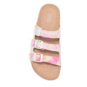 Harper Canyon Kids' Girls Haven Footbed Sandals In Tie Die Size 3